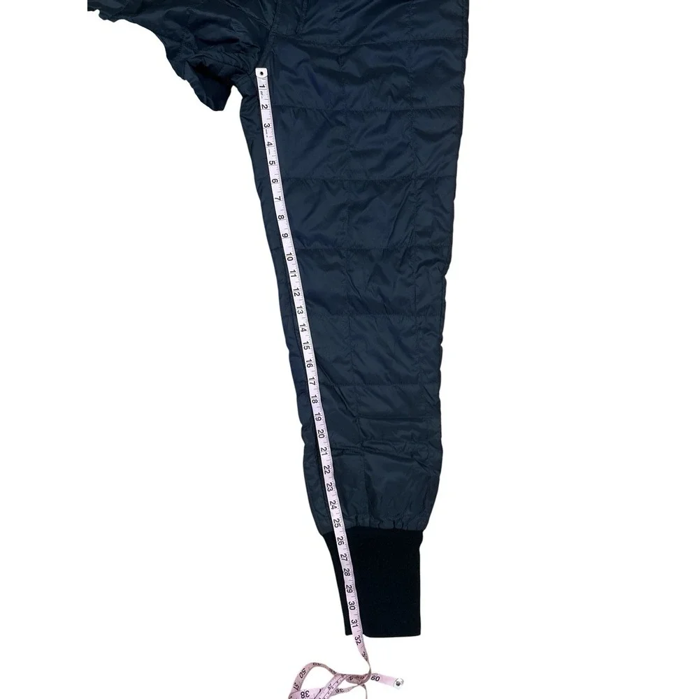 LL Bean Pants Mens MEDIUM BLACK Insulated Quilted Primaloft Stow Hiking Outdoors